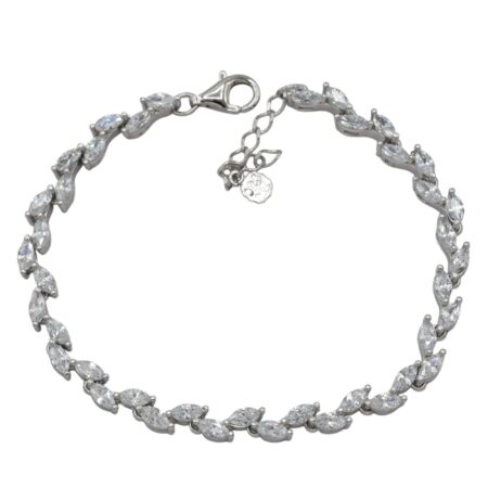 دستبند نقره عیار 925 برگ زیتون