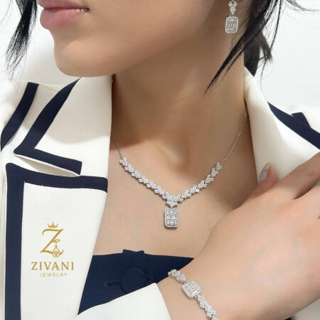 سرویس نقره زنانه امرالدکات