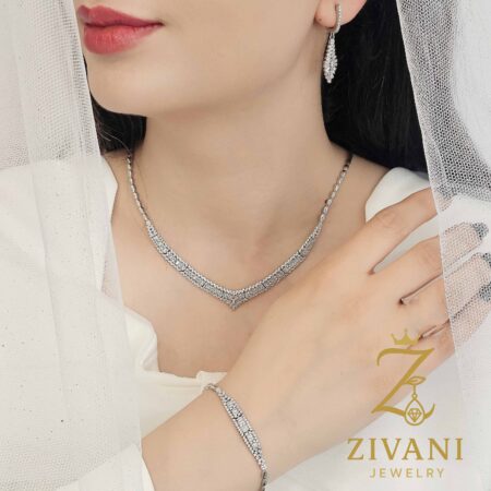 سرویس نقره زنانه جواهری