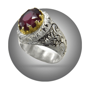 انگشتر نقره مردانه