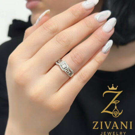 انگشتر نقره امرالدکات و ورساچه