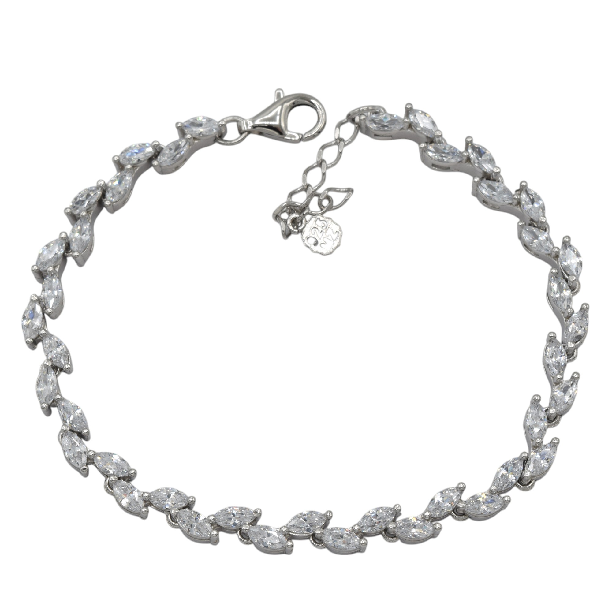 دستبند نقره عیار 925 برگ زیتون