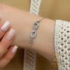 دستبند نقره زنانه infinite