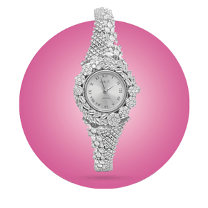 ساعت نقره زنانه