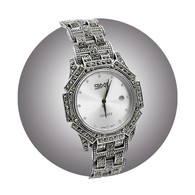 ساعت نقره مردانه