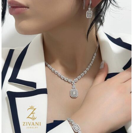 سرویس نقره زنانه امرالدکات