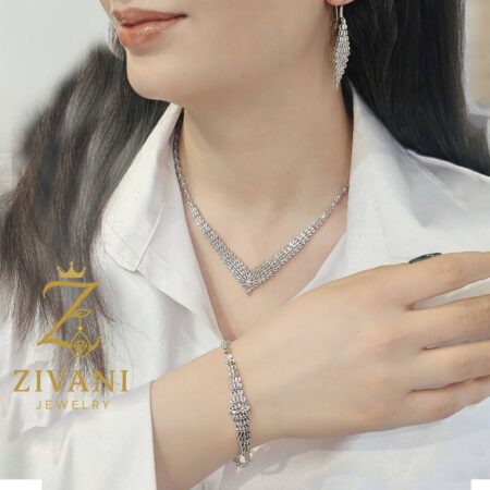 سرویس نقره زنانه بدون نگین