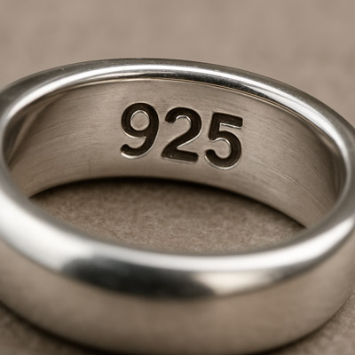 عیار 925 حک شده بر روی زیورآلات