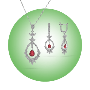 ست گردنبند و گوشواره