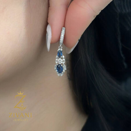 گوشواره نقره زنانه خاص آویزی