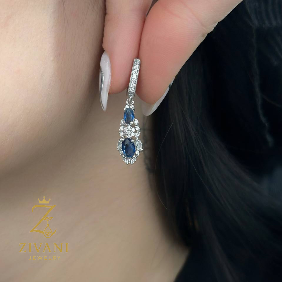 گوشواره نقره زنانه خاص آویزی