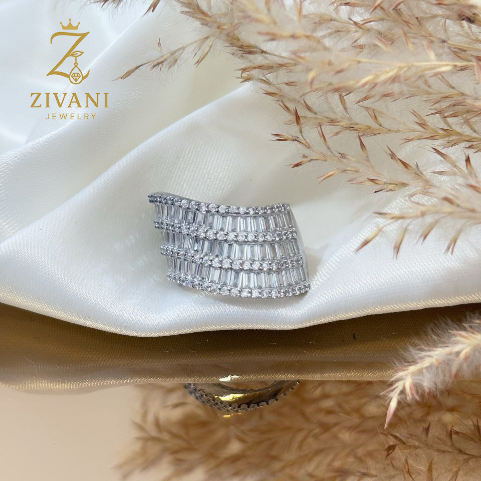 انگشتر نقره زنانه zi-r-10 خاص و مجلسی