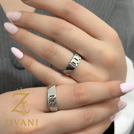 حلقه ست نقره آینه ای کارتیر