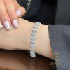 دستبند مجلسی بند ساعتی نقره عیار 925 zi-b-35