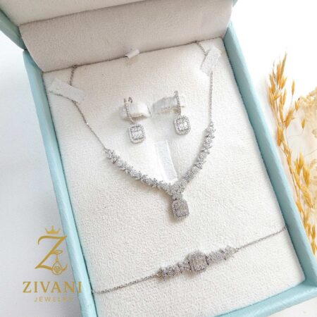 سرویس نقره زنانه امرالدکات