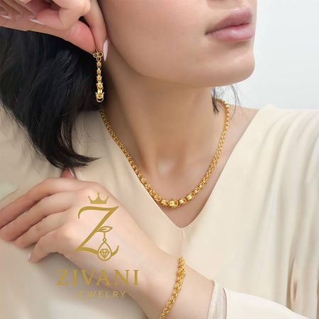 سرویس نقره زنانه طلایی