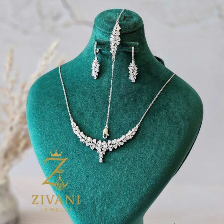 سرویس نقره زنانه مدل گل