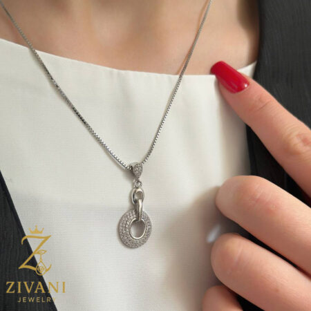 گردنبند نقره زنانه حلقه ای