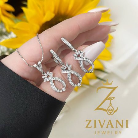 نیم ست نقره زنانه بی نهایت