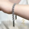 دستبند نقره زنانه مجلسی zi-b-57 عیار 925 اصل