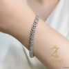 دستبند نقره زنانه مجلسی zi-b-61 نگین اشک با عیار 925