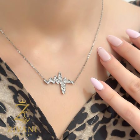 گردنبند نقره زنانه ضربان