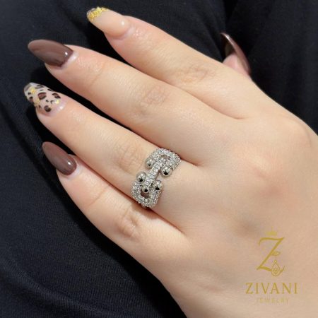 انگشتر نقره زنانه طرح تیفانی zi-r-31