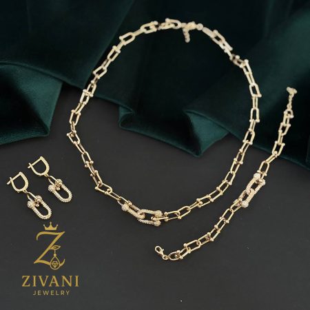 سرویس نقره زنانه تیفانی طلایی