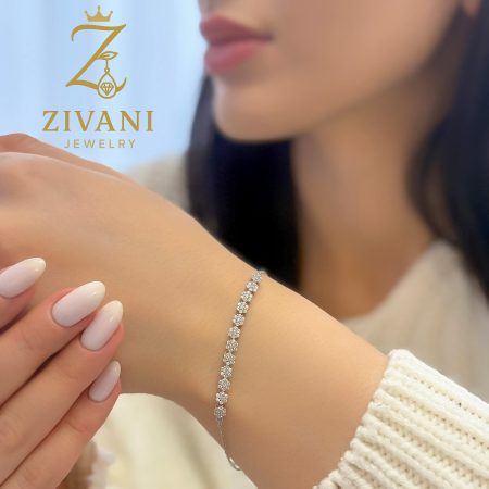 دستبند نقره زنانه فلاور