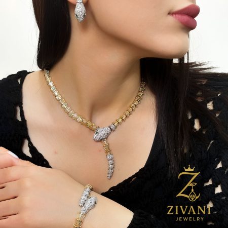 سرویس نقره زنانه مدل بولگاری