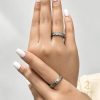 حلقه ست نقره طرح موج - zi-h-28 - 1