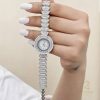ساعت نقره زنانه نگین باگت WAVE - zi-w-36 - 1