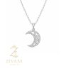 گردنبند نقره زنانه ماه